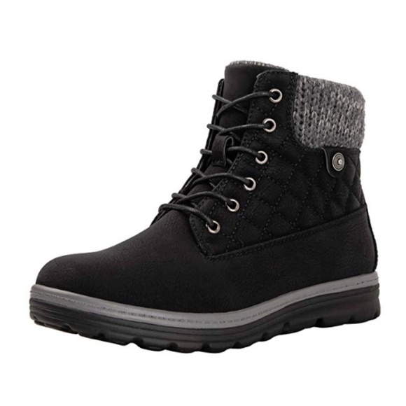 Womens "Mariah" Black Winter Boots - Picture 2 of 7